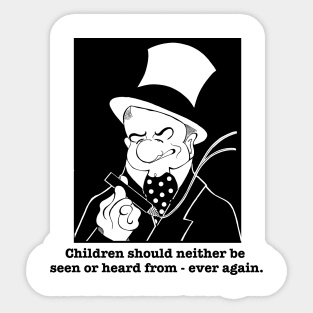 W.C. FIELDS FAN ART Sticker